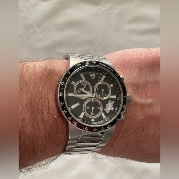 Swiss Legend Men’s Endurance Collection Chronograph Stainless Steel Watch - Picture 3 of 3